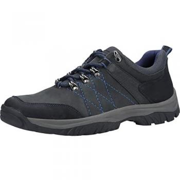 Cotswold Toddington Men's Leather Lace Shoes with Memory Foam in Navy, UK Size 11