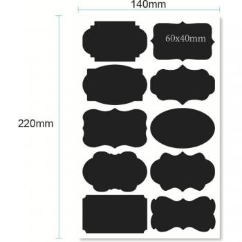 60Pcs Set of Chalkboard Labels for Home Jars