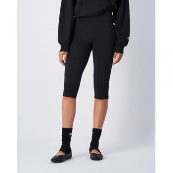 Champion 3/4 Leggings Black S – N-Gr, Obermaterial Baumwolle