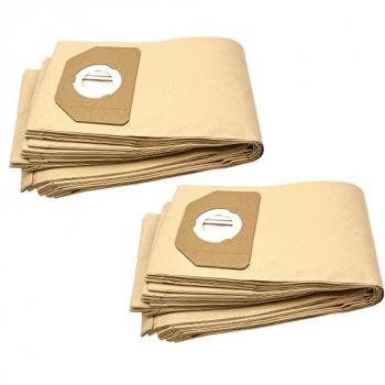 Brown 20‑Pack Paper Dust Bag Replacement – Rowenta RU30-46, RU461, RU520S, RU521, Vorace, ZR80, ZR804