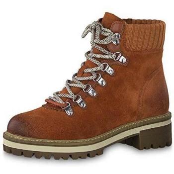 Tamaris Damen Frostboot – gefütter Winterstiefelett mit Schnürung, Rust, 37 EU