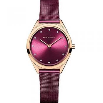 Reloj Bering de mujer Ultra Slim con malla de acero lila