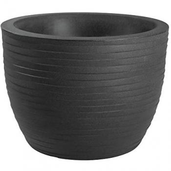 Vaso Resina Antracite 50cm Modello Hera