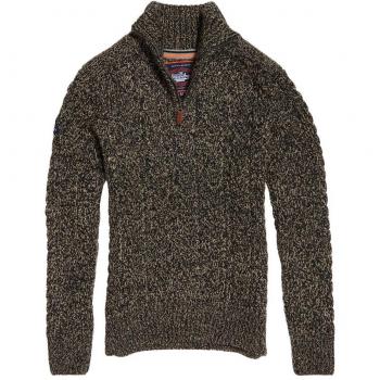 Anthrazit Henley-Pullover Superdry, XL (Jacob)
