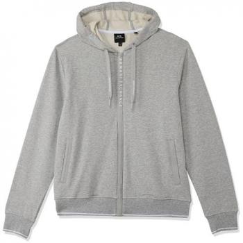 Armani Exchange Herren Sweatshirtjacke aus Baumwolle mit Logo