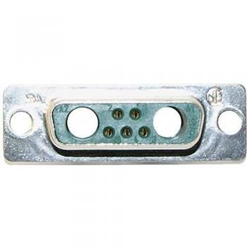 Conec 7W2 3007W2SCM99A10X D-SUB hybrid connector 180° solder pins