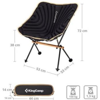 KINGCAMP Larch Alu Strandstuhl Faltbar und Leicht