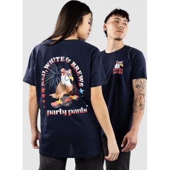 Party Pants Shred Eagle T-Shirt Marineblau XL Unisex