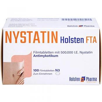 Nystatin Holsten FTA, Filmtabletten mit 500.000 I.E. Nystatin, 100 St. Tabletten