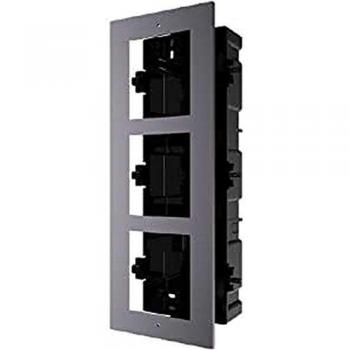 Système de support pour Hikvision Interphone vidéo avec boîtier de montage encastré 3 emplacements DS-KD-ACF3