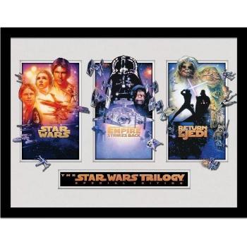 Affiche Star Wars 30cm x noir