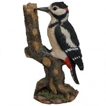 Real-Life Spotted Woodpecker Outdoor Sculpture