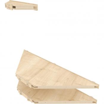 Up to 55 TVs Wall Mounted Corner TV Stand (Decorotika, Mensi)