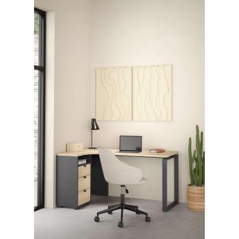 INOSIGN Eckschreibtisch Computertisch – 3 integrierte Schubladen, 1 offenes Fach, 150 cm