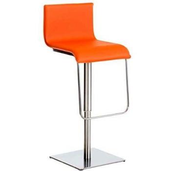 Barstuhllehne LIMON – verstellbar, mit Fußstütze, Orange