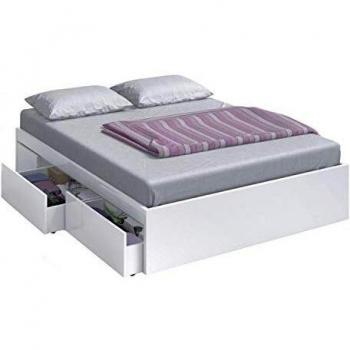 Cama con 4 cajones dormitorio matrimonial moderno, Kendra