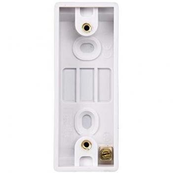 White Single-Arch Moulded Pattress 16mm Deep – Schneider Electric GPAT1G16A