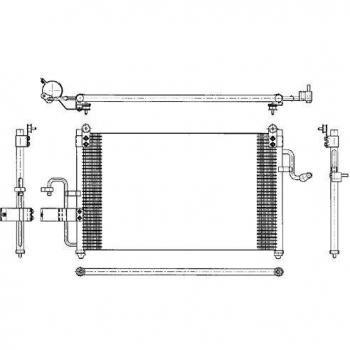 BEHR HELLA SERVICE 8FC 351 037-231 Air Conditioning Condenser