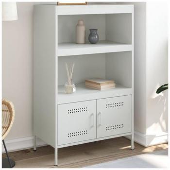 Commode haut de gamme 68x39x113 cm – finition blanche, style minimaliste