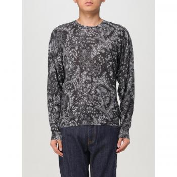 Tessuto Paisley di Etro: Maglia a Collo Alto, Nero, M