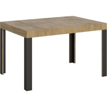 Table Liva Rétractable Anthracite – 130 à 234 cm, 4 pieds bois