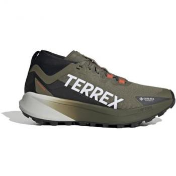 Adidas Terrex Agravic Trailrunning Herr 44 2/3 – Grau, wasserdicht, GORE‑TEX