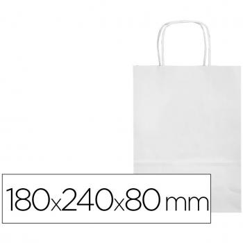 Saco Papel Branco Q-Connect 180x240x80mm com Asa Torcida