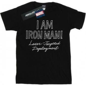 Girls Iron Man White Cotton Tee 9-11 Years