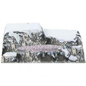 MyVillage 50x38 cm – Paesaggio Natalizio Trentino in Colore