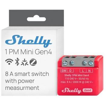 Relé Inteligente Shelly 1PM Mini Gen4: Control Remoto sin Hub, Alexa y Google