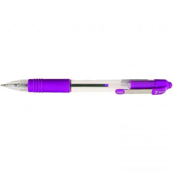 Zebra Z-Grip Retractable Ballpoint Pen 1.0mm Tip Violet