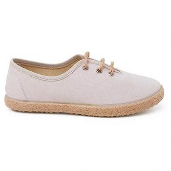 Blucher Ceremonia Infantil con Piso Alpargata Color Arena Talla 33