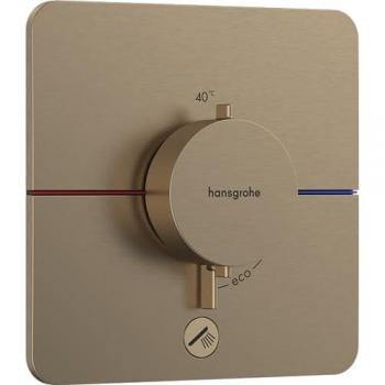 ShowerSelect Comfort Q Empotrado con Roseta Soft Edge Brushed Bronze