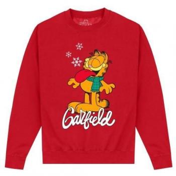 Garfield Unisex Sweatshirt Adult M Red
