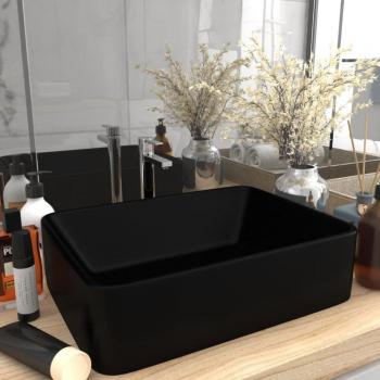 Luxury Wash Basin Matt Black 41x30x12 cm Ceramic Vidaxl