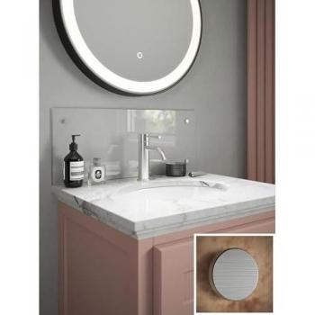 600 x 250mm Clear Glass Bathroom Splashback