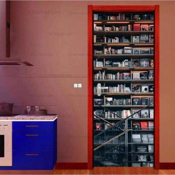 Calcomanía Moderna para Estanterías de Música