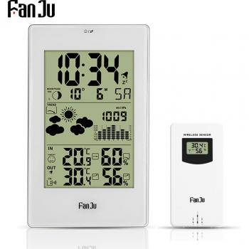 FanJu Digital Thermometer and Hygrometer Clock