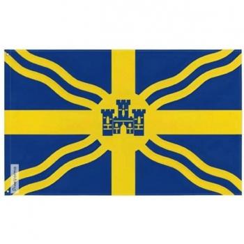 60×90 CM Castlegar Flag – Polyester, Double‑Sided, Iron Loops