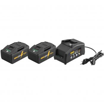 Rems 21.6 V Batterie PowerPack 5 Ah + 90 W Caricatore