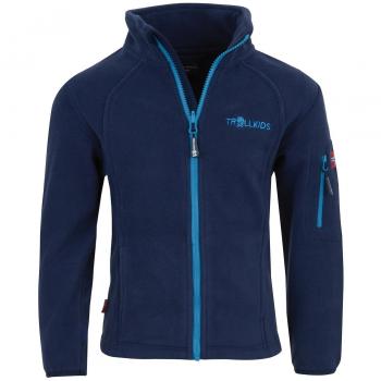 Troll Kids Veste Polaire Homme Bleu foncé/Turquoise 6 Ans (116 cm)