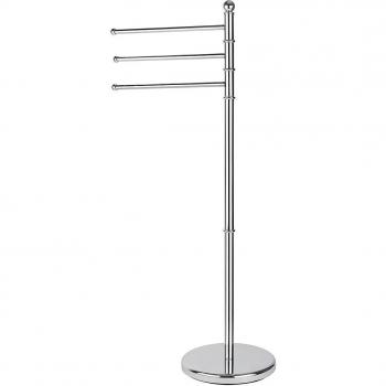 Toallero de pie moderno 3 brazos cromo