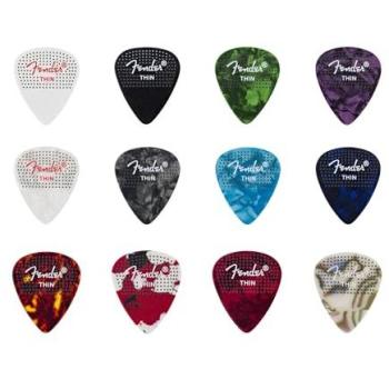 Pinceaux Fender 351 Pointillés en Celluloïde, Set de 12, Ultra-Fins