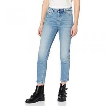 Jean Slim Pepe Jeans Dion 7/8, Femme, Bleu