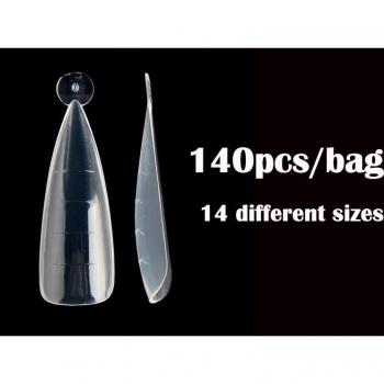 Dual Forms Finger Nail Mold – Artificial Clear Tips (12 Sizes)