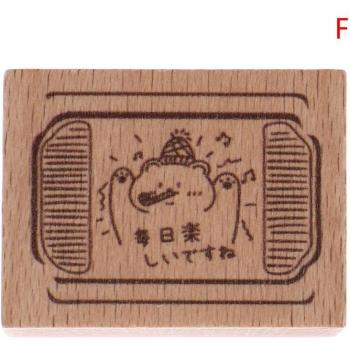 Sello de madera de oso para manualidades