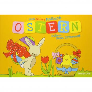 Kleines Malbuch Ostern. Küken, Hase, Osternest