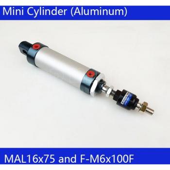 Cilindro Neumático Mini Doble Acción MAL16 * 75