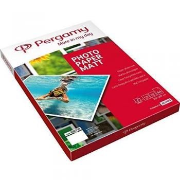 Pergamy 900390 Fotoprintpapier Matt A4 170 g/m² VE100 – Weißes Druckmedium