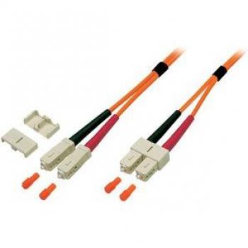 SC-SC Duplex Kabel 40m, OM2, LSZH, orange, 3mm